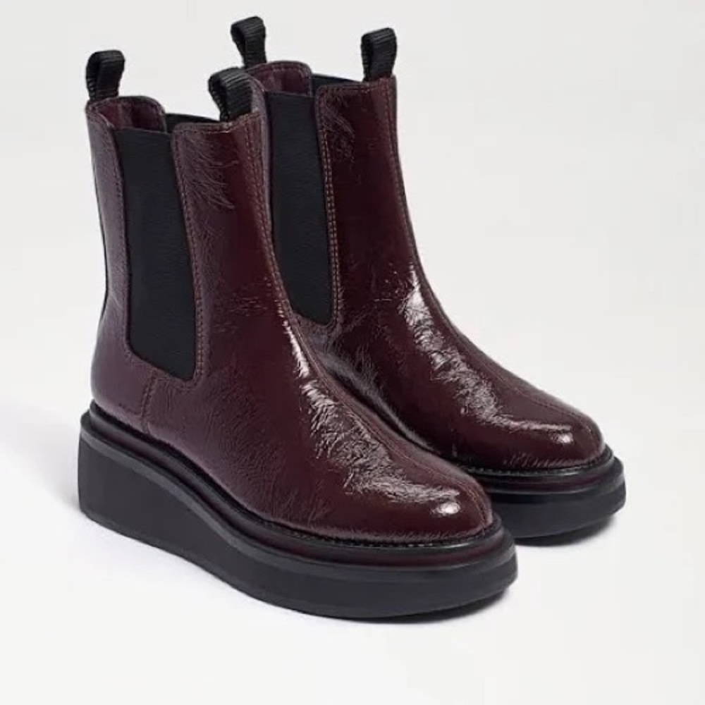 Sam Edelman Kolton Lugsole Chelsea Boot, 8, EUC